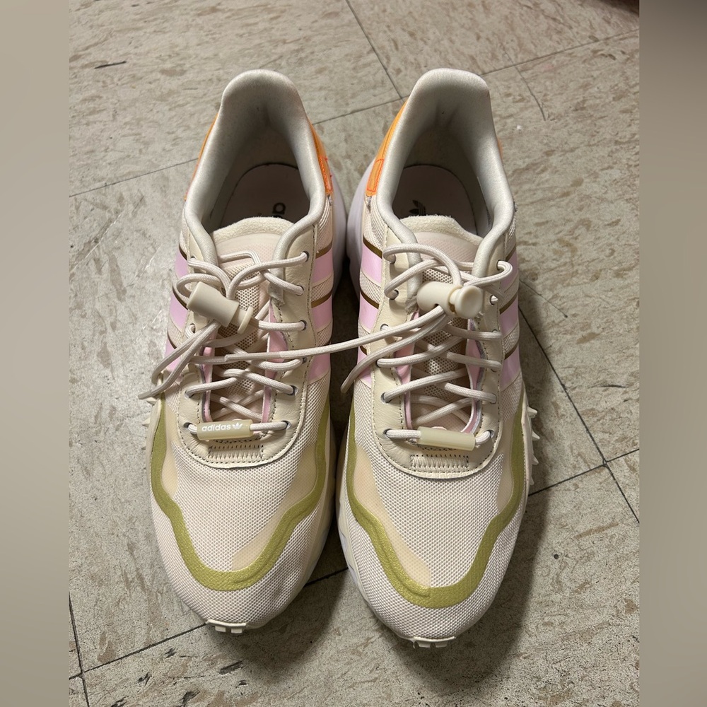 Multicolor Adidas shoes